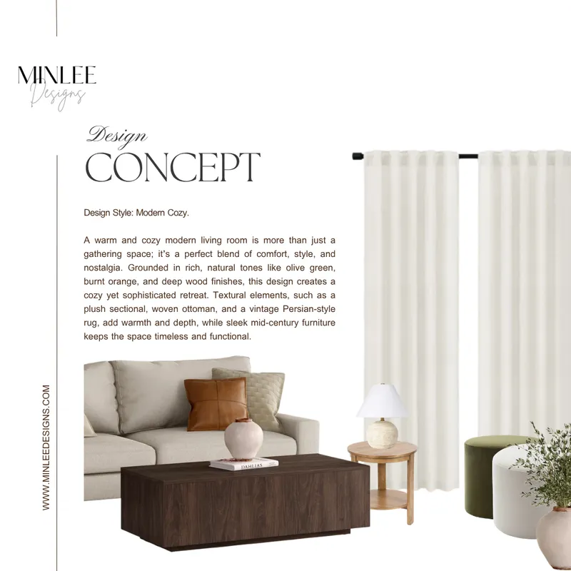 Cozy Living Room Redesign design board 3